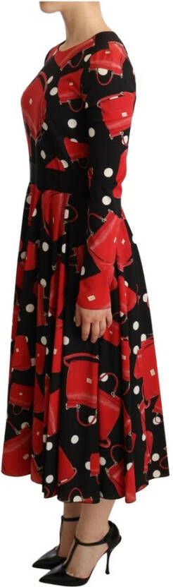 Dolce & Gabbana Dag Midi -jurk Zwart Dames