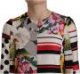 Dolce & Gabbana Multicolor Charmeuse Floral Sheath Jaquard Pachwork Dress Meerkleurig Dames - Thumbnail 2