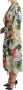 D&G Mantel D&G Trenchcoat met bloemenprint Lange mouwen jas met ceintuur - Thumbnail 2