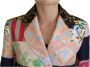 Dolce & Gabbana Multicolor Double Breasted Patchwork Jacquard Jas Multicolor Dames - Thumbnail 3