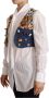 Dolce & Gabbana Kleurrijke Versierde Waistcoat Top Multicolor Dames - Thumbnail 2