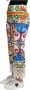 Dolce & Gabbana Multicolor Majolica Print Katoenen Broek Multicolor Dames - Thumbnail 2