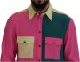 Dolce & Gabbana Multicolor Patchwork Zijden Overhemd Multicolor Heren - Thumbnail 3