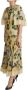 Dolce & Gabbana Multicolor Silk Floral Print Long Maxi Dress Geel Dames - Thumbnail 4