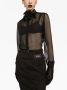 Dolce & Gabbana Zwarte Doorschijnende Shirt Look 7 Black Dames - Thumbnail 2