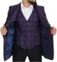 Dolce & Gabbana Paarse Wollen Blazer en Vest Set Multicolor Heren - Thumbnail 5