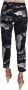 Dolce & Gabbana Zwarte Skinny Capri Broek met Bananenblad Print Black Dames - Thumbnail 3