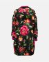Dolce & Gabbana Lang gewatteerd jack met rozenprint Multicolor Dames - Thumbnail 3