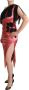 Dolce & Gabbana Pink One-Shoulder Silk Tassel Fringe Gown Mid Dress Roze Dames - Thumbnail 2