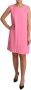Dolce & Gabbana Pink Shift Sleeveless Knee Length Dress Roze Dames - Thumbnail 2
