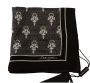 Dolce & Gabbana Black Patterned Square Men Handkerchief Scarf Zwart Heren - Thumbnail 2