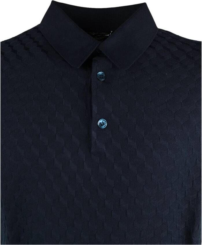 Dolce & Gabbana Polo Shirts Blauw Heren