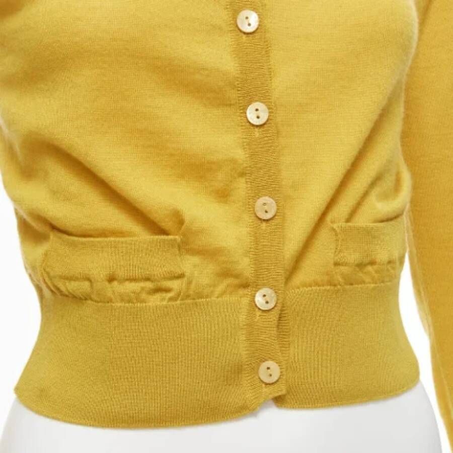 Dolce & Gabbana Pre-owned Cashmere tops Yellow Dames