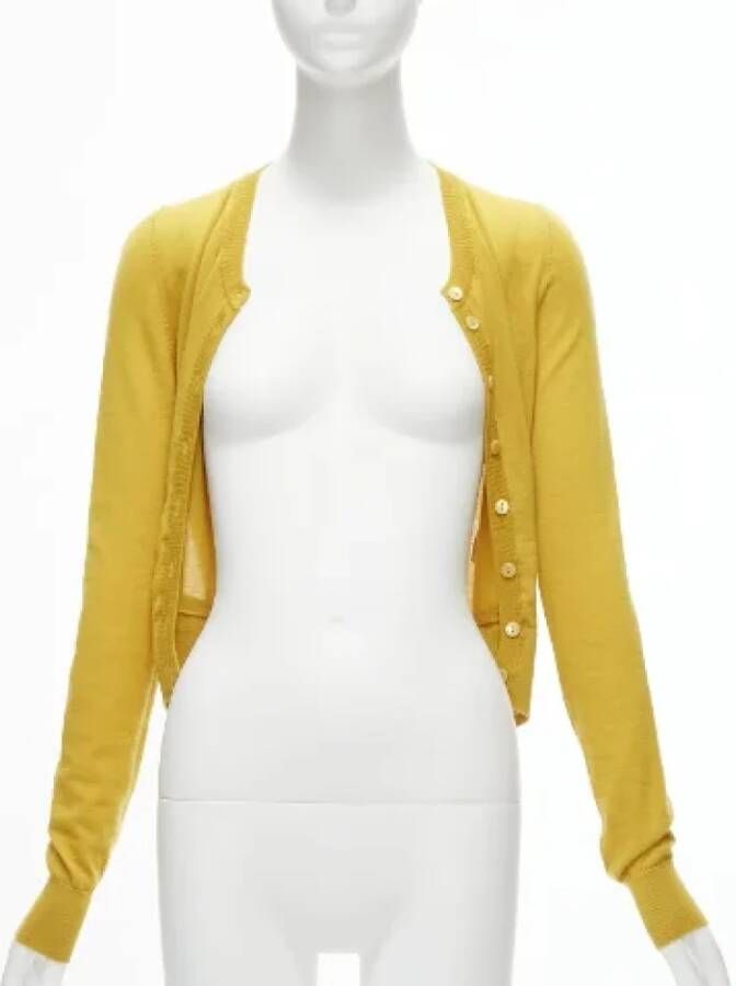 Dolce & Gabbana Pre-owned Cashmere tops Yellow Dames