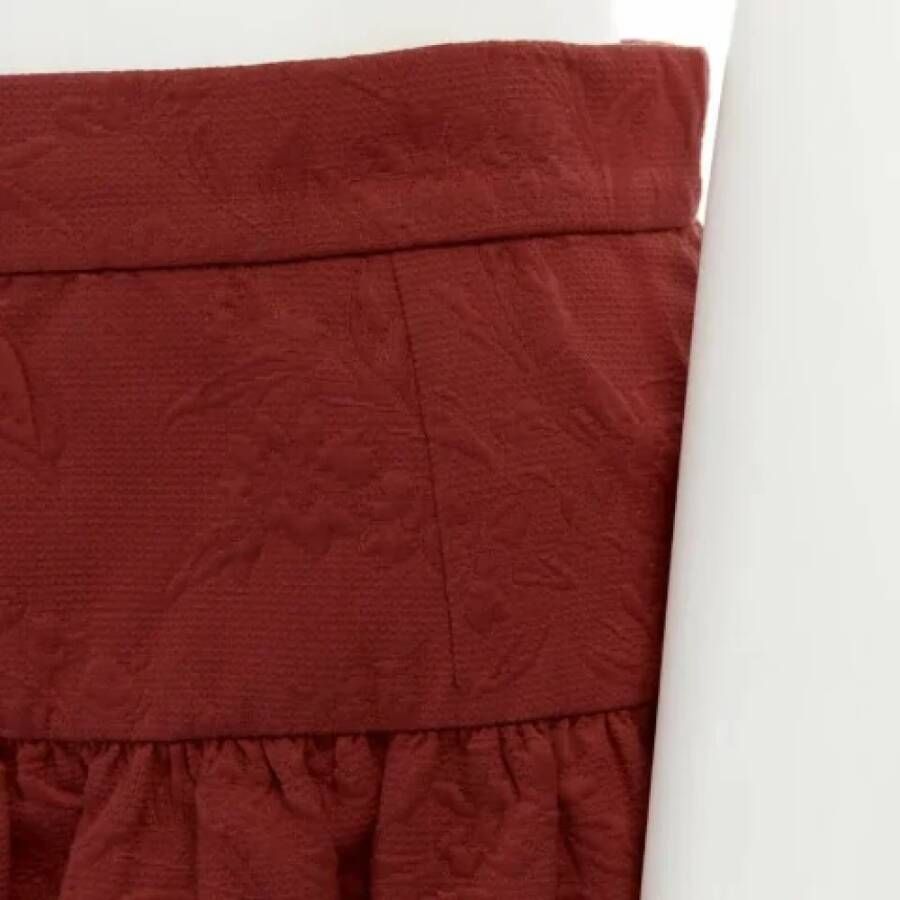 Dolce & Gabbana Pre-owned Cotton bottoms Red Dames