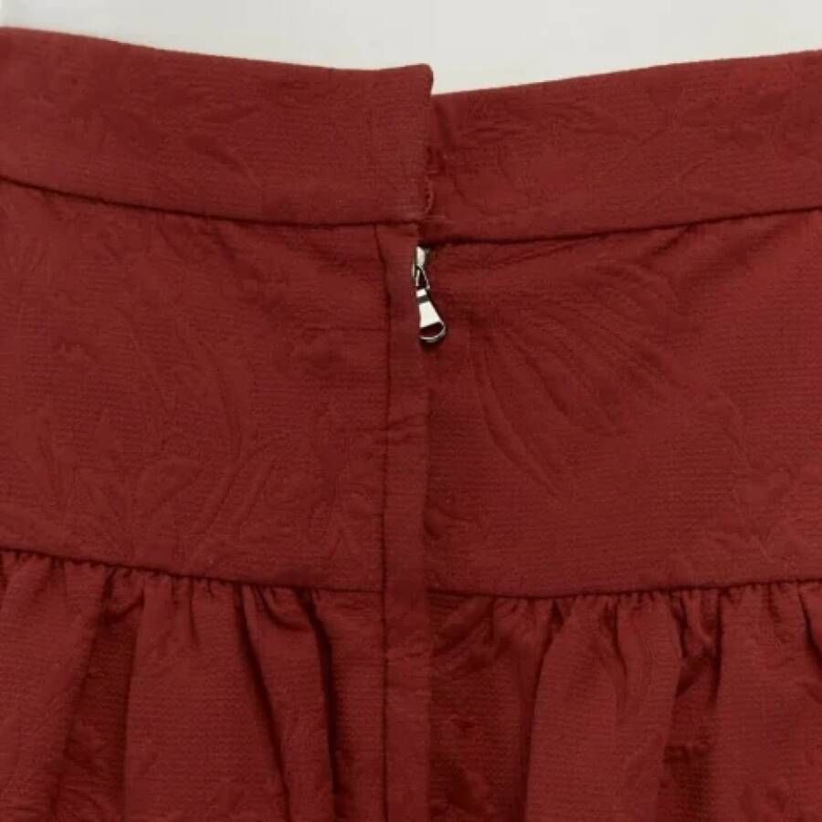 Dolce & Gabbana Pre-owned Cotton bottoms Red Dames