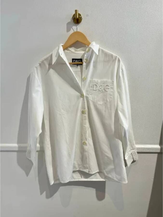 Dolce & Gabbana Pre-owned Cotton tops Wit Dames