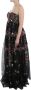 Dolce & Gabbana Pre-owned Masterpiece black floral print silk runway dress Zwart Dames - Thumbnail 2