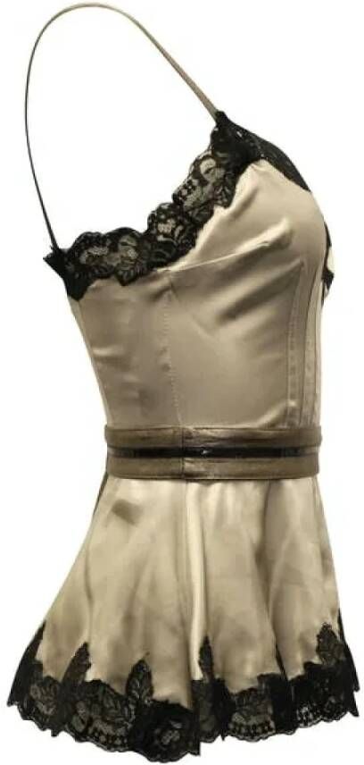 Dolce & Gabbana Pre-owned Silk tops Grijs Dames