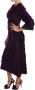 Dolce & Gabbana Pre-owned Purple Fringe Midi Sheath Dress Paars Dames - Thumbnail 2