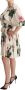 Dolce & Gabbana Pre-owned White Rose Print Stretch Silk Pleated Dress White Dames - Thumbnail 2