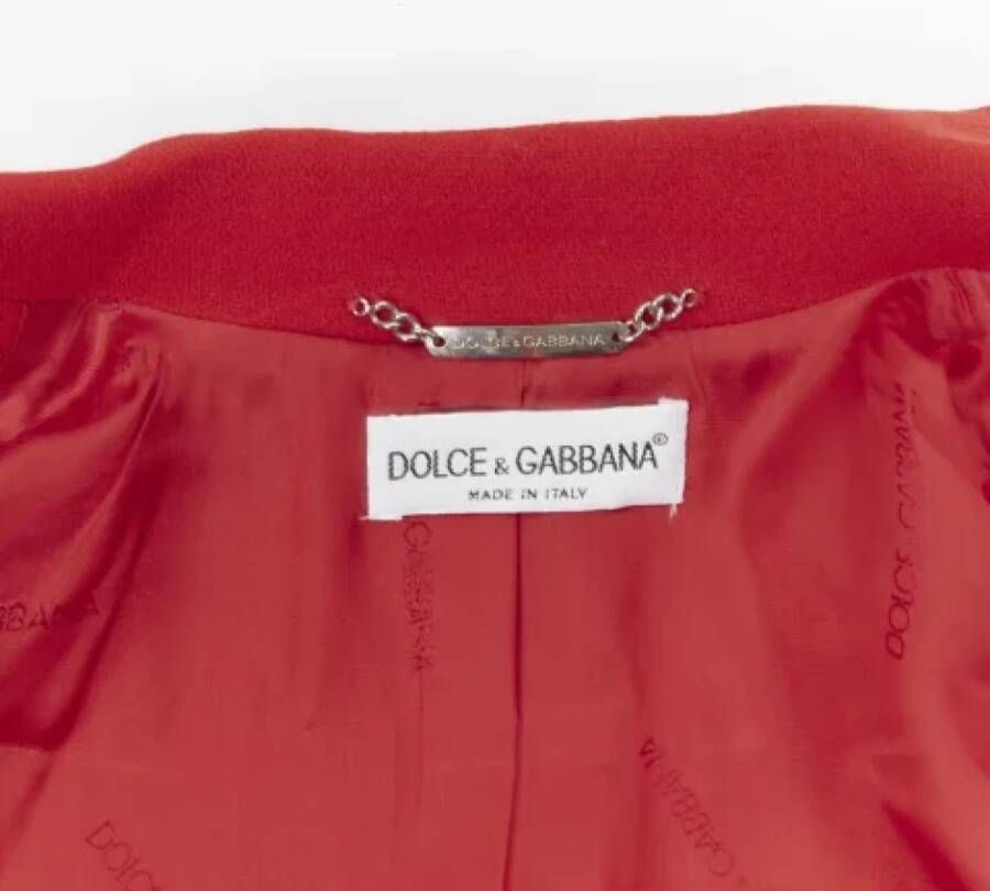 Dolce & Gabbana Pre-owned Wool tops Red Dames