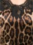 Dolce & Gabbana Zijden camisole top met luipaardprint Brown Dames - Thumbnail 2