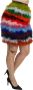 Dolce & Gabbana Multicolor Veren Hoge Taille Mini Rok Green Dames - Thumbnail 2