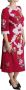 Dolce & Gabbana Rode Bloemen Geborduurde Sheath Midi Jurk Multicolor Dames - Thumbnail 2
