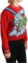 Dolce & Gabbana Red Knitted Cashmere Cartoon Top Sweater Rood Dames - Thumbnail 2