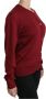 Dolce & Gabbana Rode Zijden Lange Mouw Cardigan Sweater Red Dames - Thumbnail 2