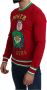 Dolce & Gabbana Red Wool Silk Pig of the Year Sweater Rood Heren - Thumbnail 2