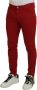 Dolce & Gabbana Rode Skinny Katoenen Stretch Denim Jeans Red Heren - Thumbnail 2