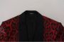 Dolce & Gabbana Rode Luipaardprint Driedelig Pak Multicolor Heren - Thumbnail 7