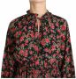 Dolce & Gabbana Zwarte Rose Print Bloemen Shirt Top Zwart Dames - Thumbnail 4