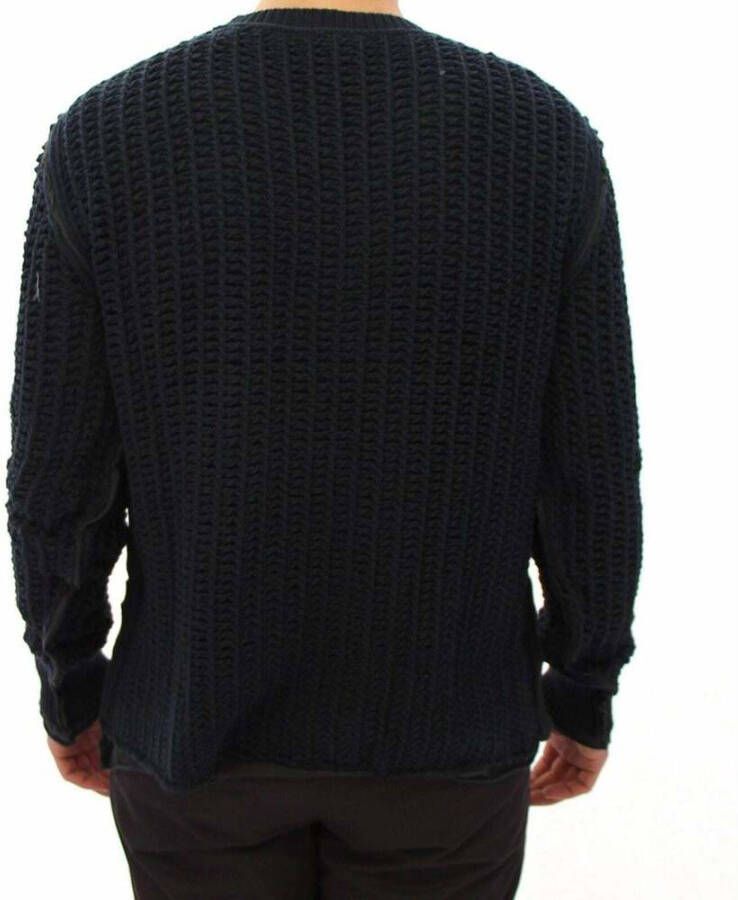 Dolce & Gabbana Ronde hals gekweek Blauw Heren