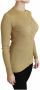 Dolce & Gabbana Gold Viscose Blend Buttons Cardigan Sweater Geel Dames - Thumbnail 4