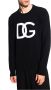 Dolce & Gabbana Dolce Gabbana Logo Wool Sweater Zwart Heren - Thumbnail 4