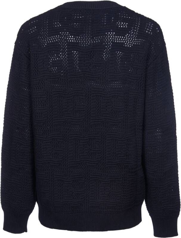 Dolce & Gabbana Zwarte Sweaters met Pinafore Metalen Detail Zwart Heren