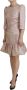 Dolce & Gabbana Roze Jacquard Sheath Midi Jurk Pink Dames - Thumbnail 1