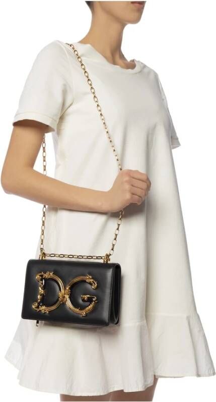 Dolce & Gabbana Schoudertas DG Girls Zwart Dames
