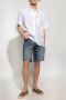 Dolce & Gabbana Witte Linnen Knopen Shirt met Zijsplitten White Heren - Thumbnail 2