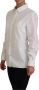 Dolce & Gabbana Witte Katoenen Gekraagde Lange Mouwen Formele Top White Dames - Thumbnail 2