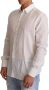 Dolce & Gabbana Pre-owned White Cotton Dress Formal Martini Shirt Wit Heren - Thumbnail 2