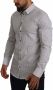 Dolce & Gabbana Pre-owned Gold White Blue Striped Formal Dress Shirt Wit Heren - Thumbnail 2