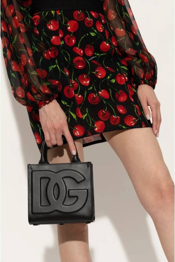Dolce & Gabbana Shopper tas met logo Zwart Dames