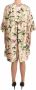 Dolce & Gabbana Elegant Bloemen Gerimpelde Zijden Lange Jas Multicolor Dames - Thumbnail 2