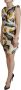 Dolce & Gabbana Witte Kokosnootprint Sheath Mini Zijden Jurk Multicolor Dames - Thumbnail 2