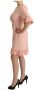 Dolce & Gabbana Roze Ruffled Mouwen Sheath Jurk Pink Dames - Thumbnail 2