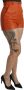 Dolce & Gabbana Orange Leather High Waist Hot Pants Shorts Oranje Dames - Thumbnail 2